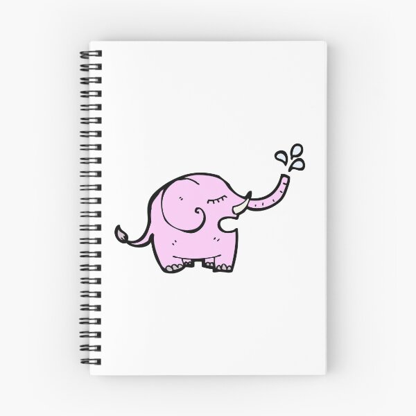 Item preview, Water Splash Pink Elephant Pet Funny Happy Sarcastic Cute Inspirational Spiritual Animal Birthday Gift designed and sold by EpsilonEridani.