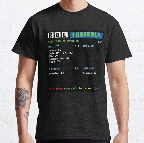 Leeds United 2020 Championship Table Retro Ceefax Design