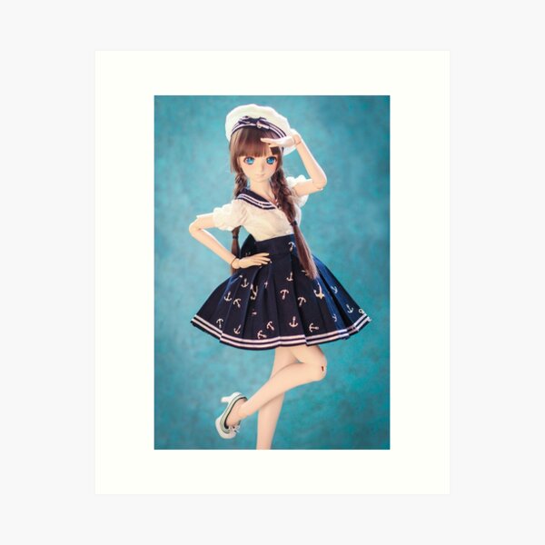 In the navy · Melocotón Art Print