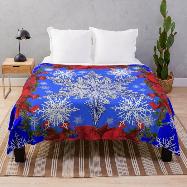 Item preview, BLUE SNOWFLAKES CHRISTMAS HOLIDAY ART designed and sold by sharlesart.