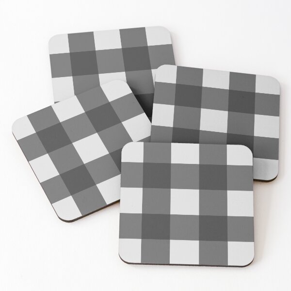 Item preview, Buffalo Plaid - white and grey designed and sold by FireKats.