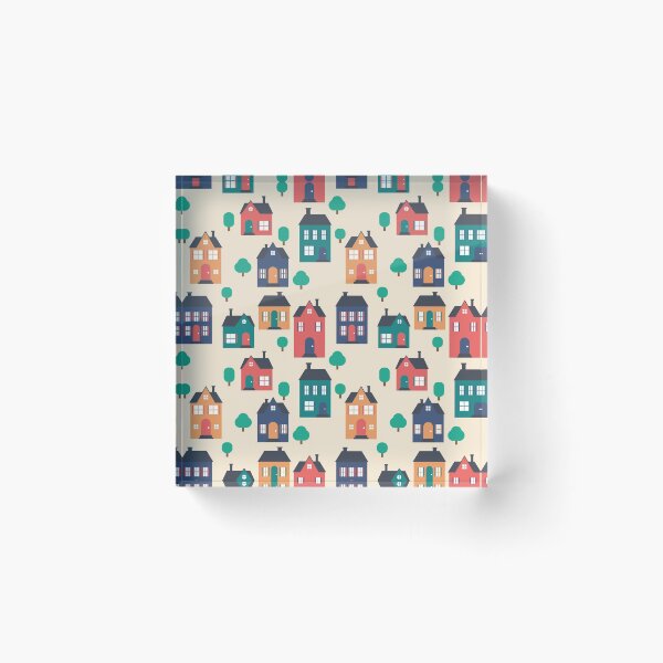 Item preview, Houses Town Illustration Cute designed and sold by StudioUnrefined.