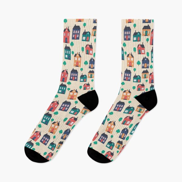 Item preview, Houses Town Illustration Cute designed and sold by StudioUnrefined.
