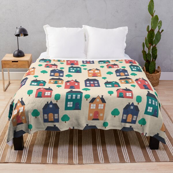 Item preview, Houses Town Illustration Cute designed and sold by StudioUnrefined.