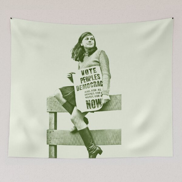 Item preview, Bernadette Devlin / Retro Irish Fanart  designed and sold by AestheticNow.