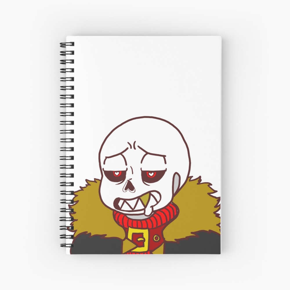 Underfell bitty sans  Spiral Notebook for Sale by Kawaizem