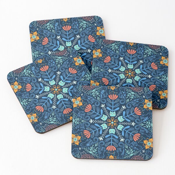 Item preview, Cats kaleidoscope. Flowers and kitties. designed and sold by kostolom3000.