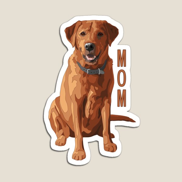 Item preview, Lab Mom Fox Red Labrador Retriever Dog designed and sold by csforest.