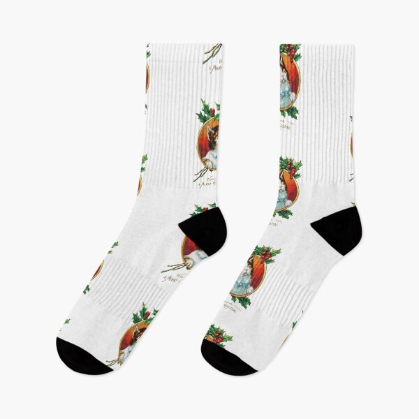 Item preview, Vintage Christmas - Holly Cat designed and sold by weavernap.