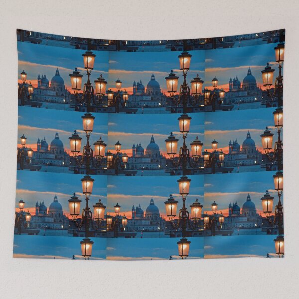 Item preview, Italy. Venice. Santa Maria della Salute. Evening. Lamp Posts. designed and sold by vadim19.