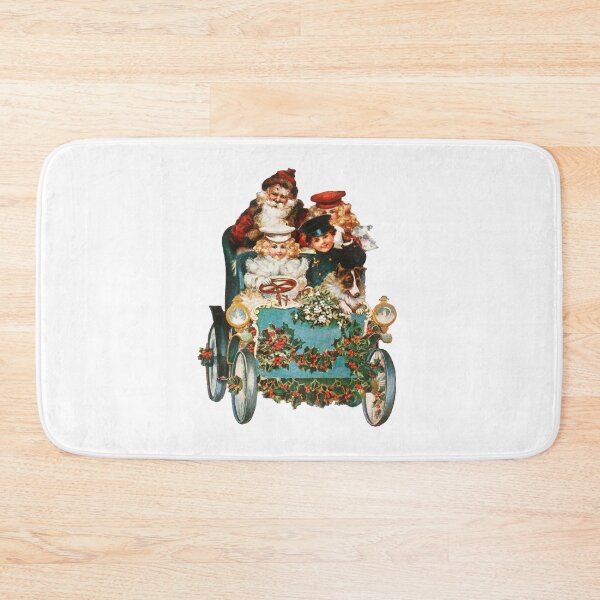 Item preview, Vintage Christmas - Santa and kids in a car designed and sold by weavernap.