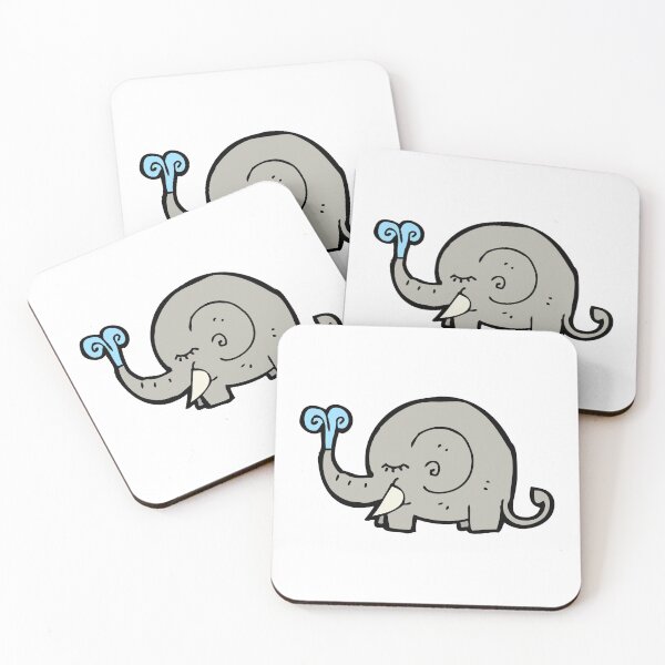 Item preview, Water Splash Cute Elephant Pet Funny Happy Sarcastic Inspirational Spiritual Animal Birthday Gift designed and sold by EpsilonEridani.