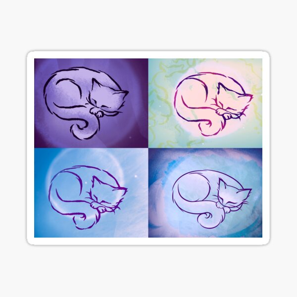 Cat Grooves Sticker