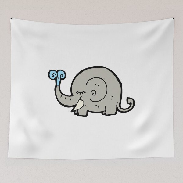 Item preview, Water Splash Cute Elephant Pet Funny Happy Sarcastic Inspirational Spiritual Animal Birthday Gift designed and sold by EpsilonEridani.