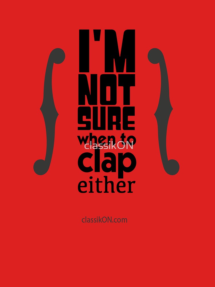 I'm not sure when to clap either - strings by classikON