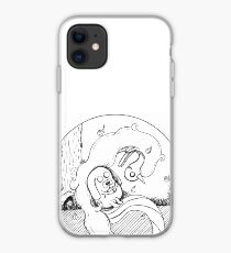 Lady Rainicorn cuddling Jake. iPhone Case