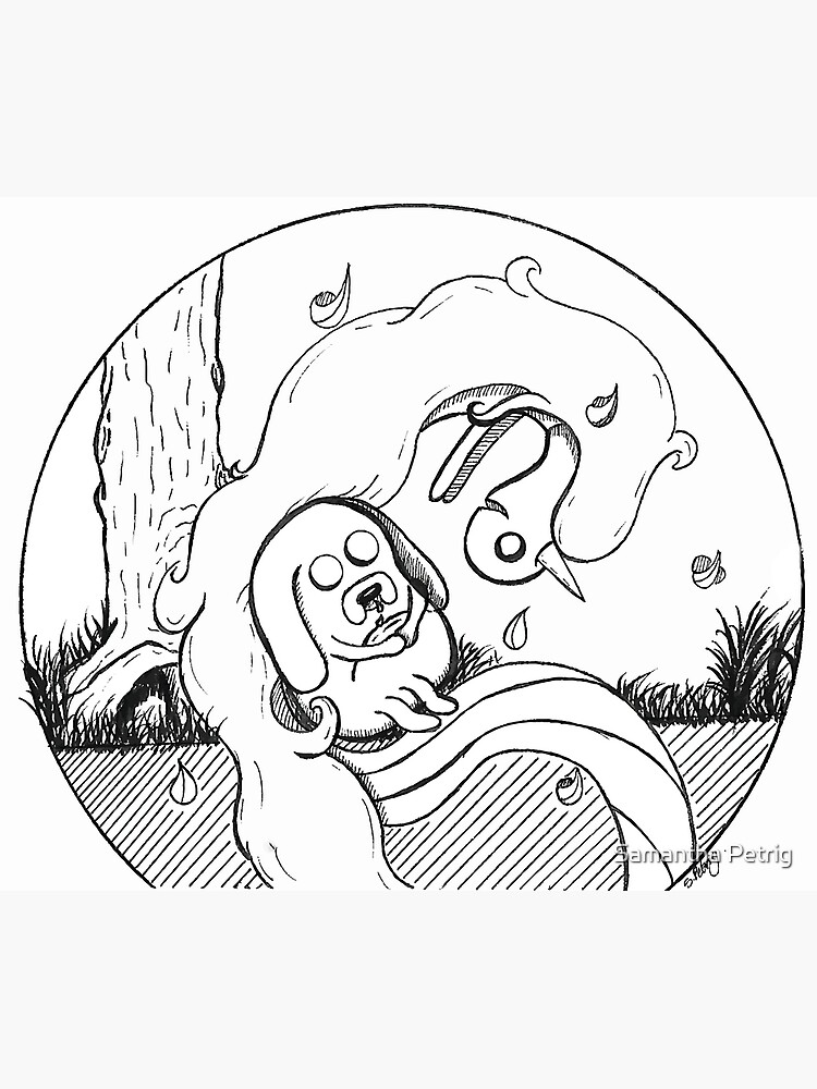 Lady Rainicorn cuddling Jake. by snowpee