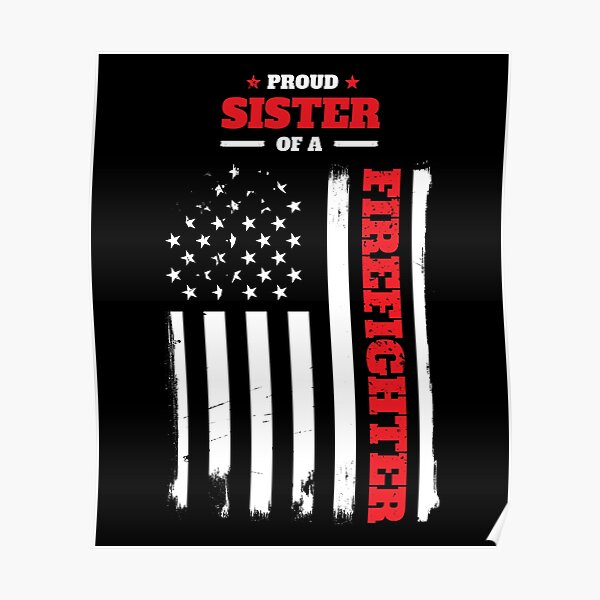 Firefighter Sister SVG Thin Red Line Firefighter Sister 