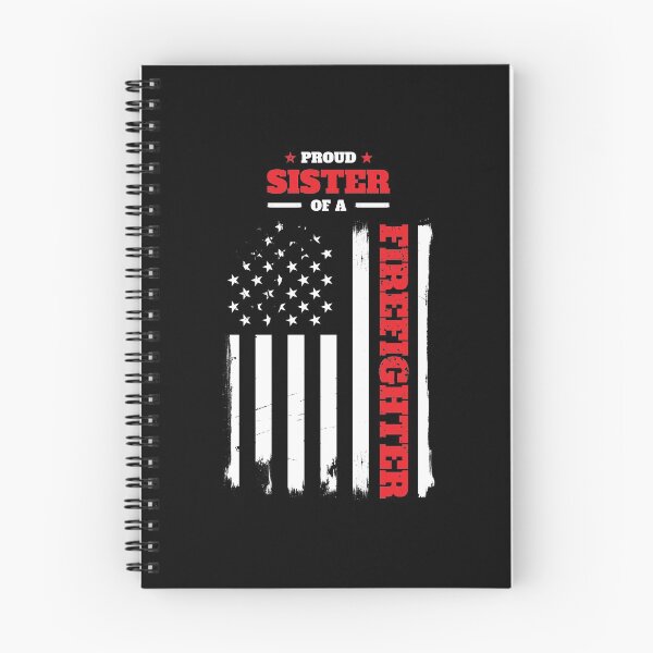 Item preview, Proud Sister of a Firefighter Distressed Flag designed and sold by LarkDesigns.