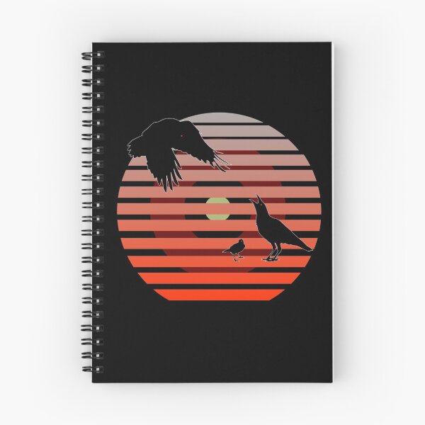 Item preview, Ravens bird family in retro design designed and sold by Bodino.