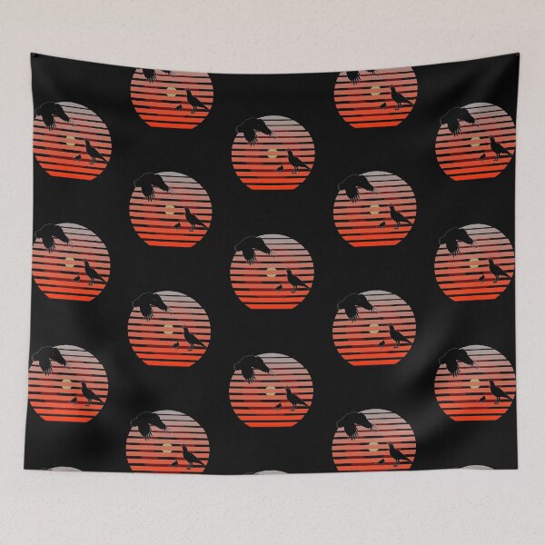 Item preview, Ravens bird family in retro design designed and sold by Bodino.