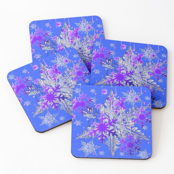 Item preview,   BLUE CHRISTMAS PURPLE SNOWFLAKES HOLIDAY PATTERNS designed and sold by sharlesart.