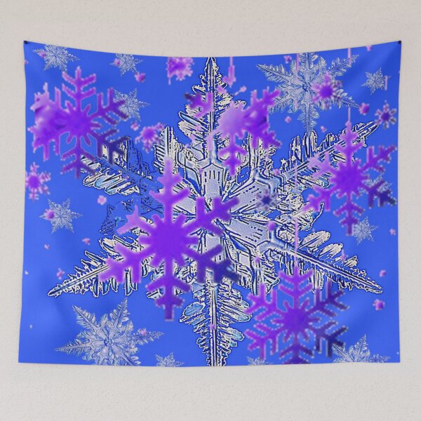 Item preview,   BLUE CHRISTMAS PURPLE SNOWFLAKES HOLIDAY PATTERNS designed and sold by sharlesart.