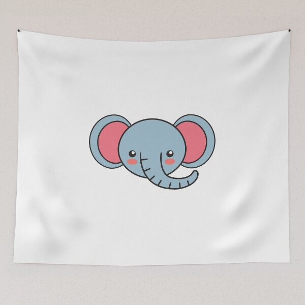 Item preview, Cute Elephant Art Pet Funny Happy Sarcastic Inspirational Spiritual Animal Birthday Gift designed and sold by EpsilonEridani.