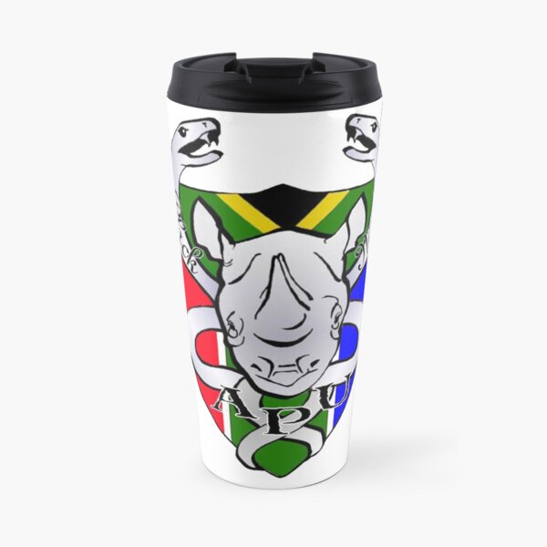 Black Mamba Anti Poaching Unit Logo Travel Mug