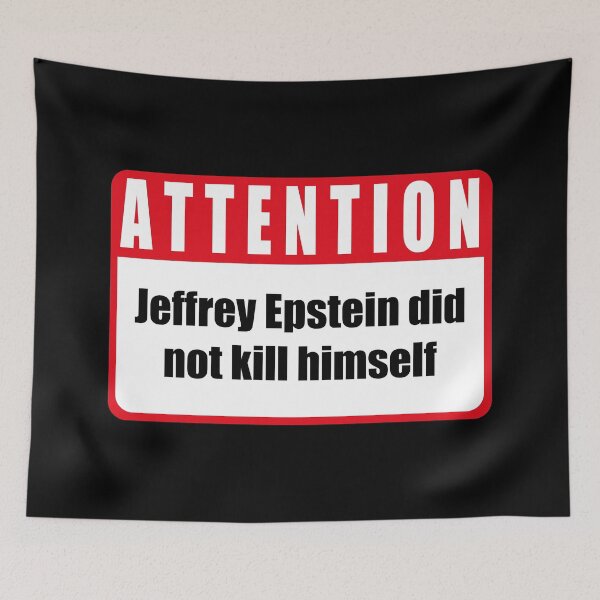 Item preview, Attention Sign - Epstein Didnt Kill Himself ii designed and sold by Clandestocracy.
