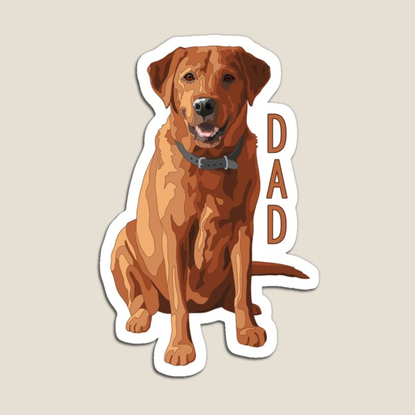 Item preview, Lab Dad Fox Red Labrador Retriever Dog designed and sold by csforest.