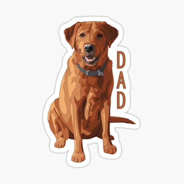 Item preview, Lab Dad Fox Red Labrador Retriever Hund designed and sold by csforest.