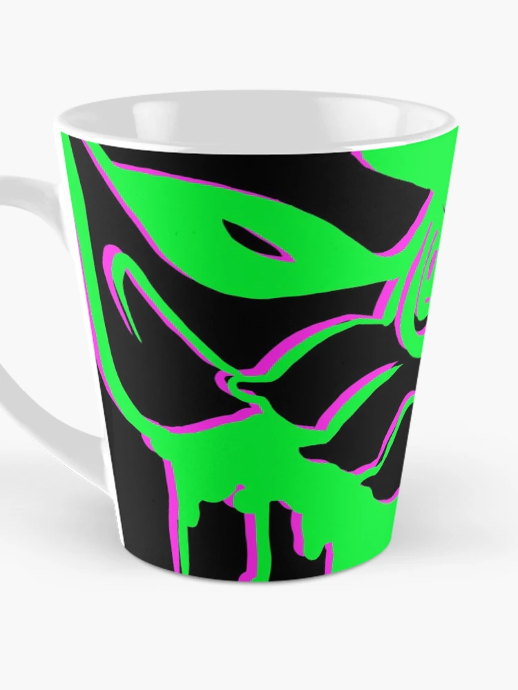 Thumbnail 3 of 4, Coffee Mug, Green Rave Squid designed and sold by Rhoruu.