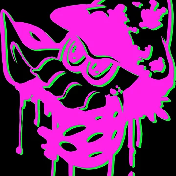 Artwork thumbnail, Pink Rave Squid by Rhoruu