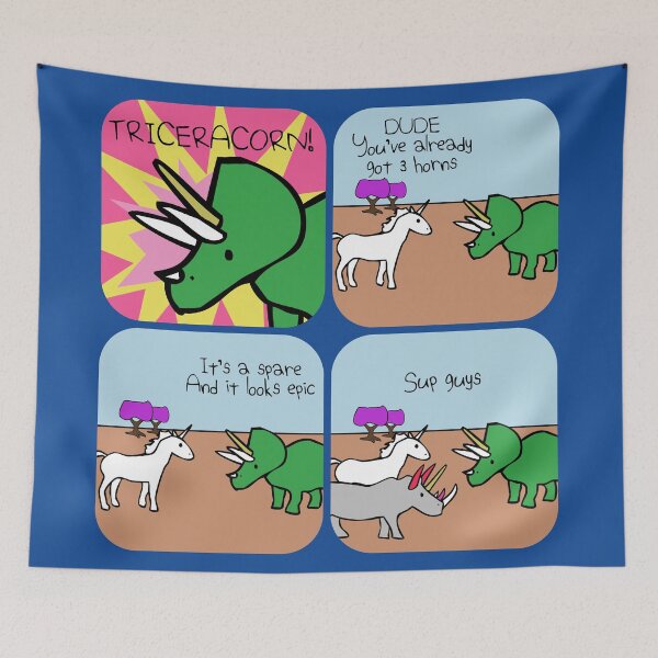 Item preview, Triceracorn (Horned Warrior Friends comic) designed and sold by jezkemp.