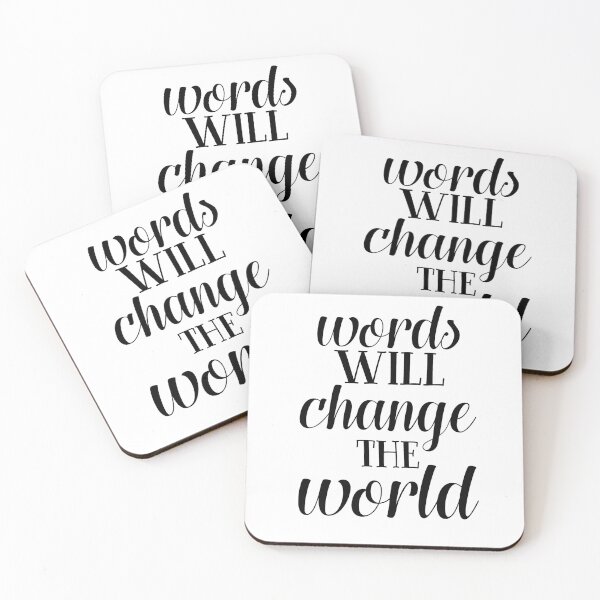 Item preview, Words Will Change The World designed and sold by TheWriteShoppe.