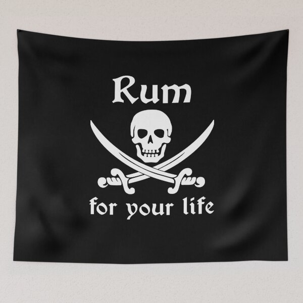 Item preview, Rum for your Life Pirate and Swords designed and sold by HighBrowDesigns.