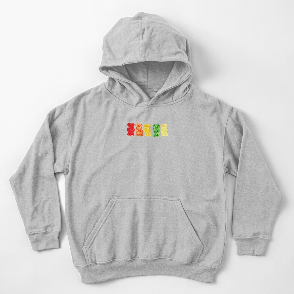 Gummy Bear Pattern Kids Pullover Hoodie