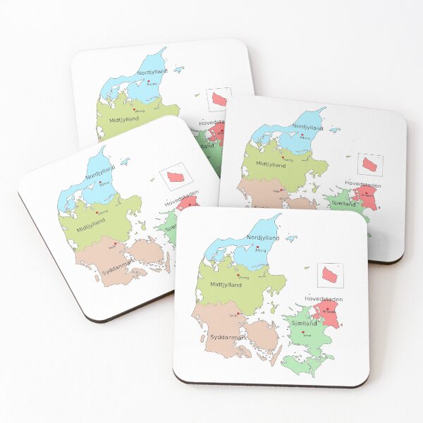 Item preview, Regions of Denmark Map designed and sold by History Merch!.