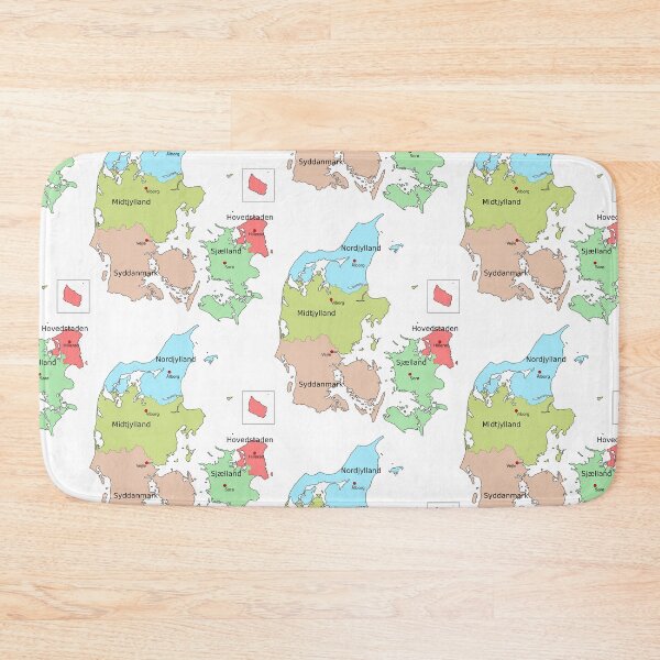 Item preview, Regions of Denmark Map designed and sold by History Merch!.