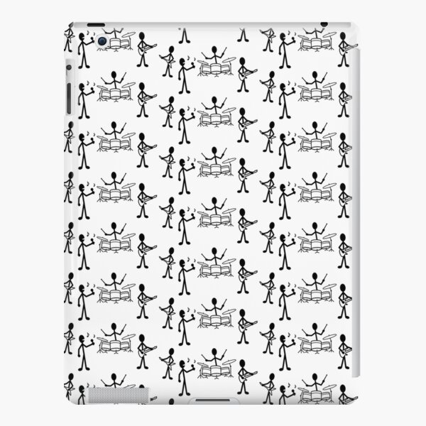 "Rock Band Stick Figure" iPad Case & Skin for Sale by warrior-woman