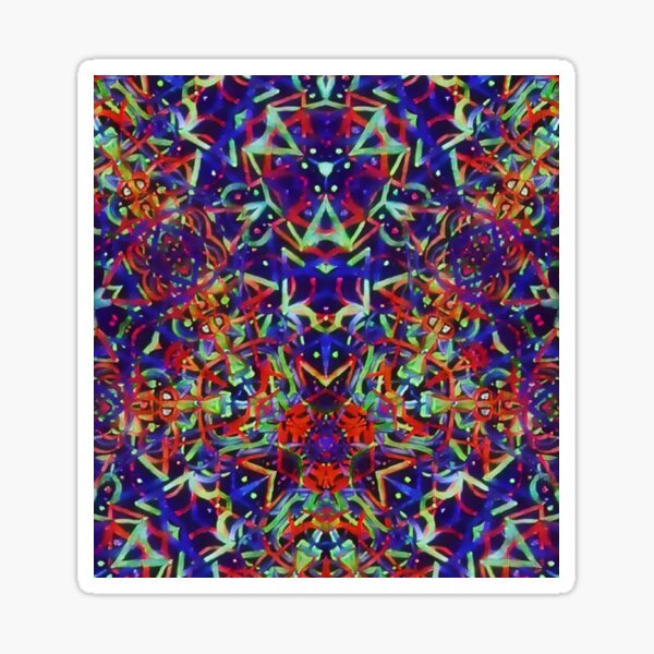 Psychedelic Metronome S Sticker By Eljuliland Redbubble