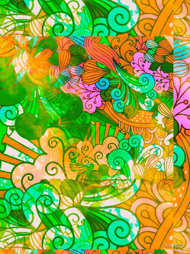 Funky Retro Psychedelic Groovy Design by Alondra