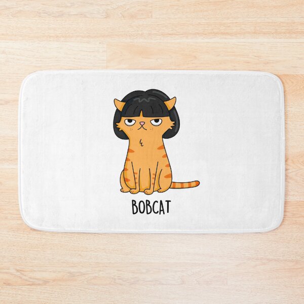 Item preview, Bobcat With Bob Hair Funny Cat Puns   designed and sold by punnybone.