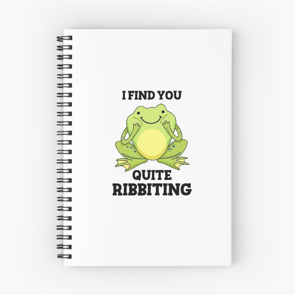 Item preview, I Find You Quite Ribbiting Funny Frog Puns  designed and sold by punnybone.