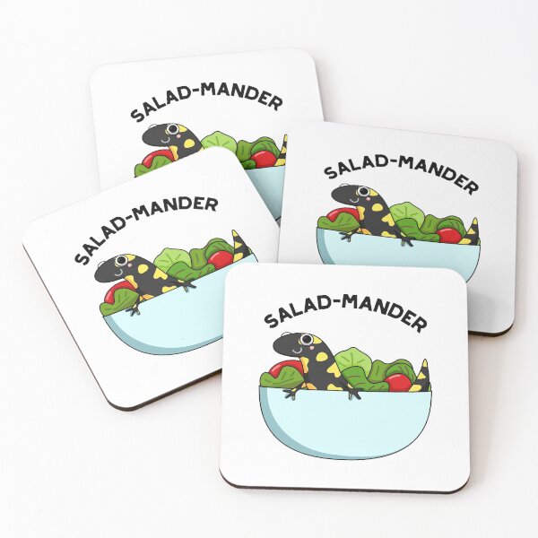 Item preview, Salad-mander Funny Salamander Puns  designed and sold by punnybone.