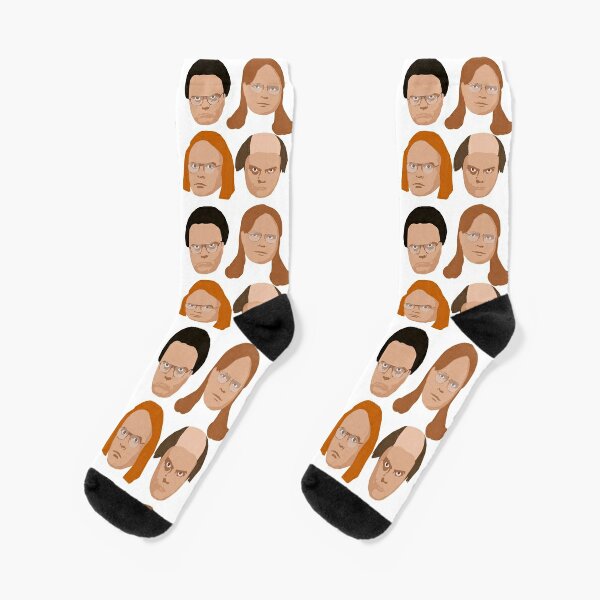  Office Stuff The Office TV Show Calcetines Set - Michael Scott Calcetines  Hombre Bundle con bonus The Office Bookmark