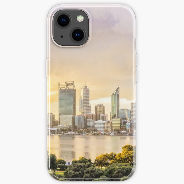 Afternoon City Glow, South Perth, Perth iPhone Soft Case