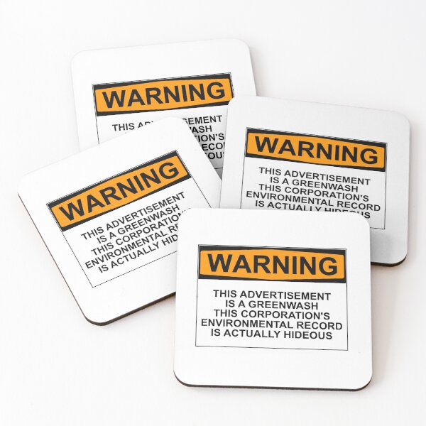 Item preview, Greenwash Warning designed and sold by Rob Price.