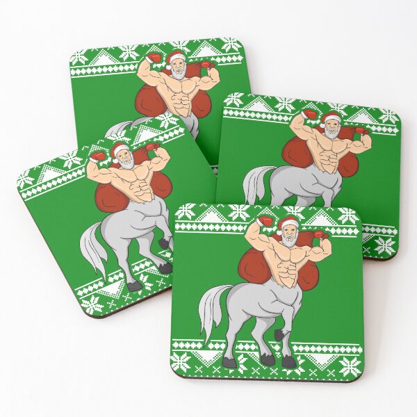 Item preview, Ugly Christmas Santaur Centaur Clause Funny Mythical Creature Bodybuilder Gift designed and sold by JessieJune.